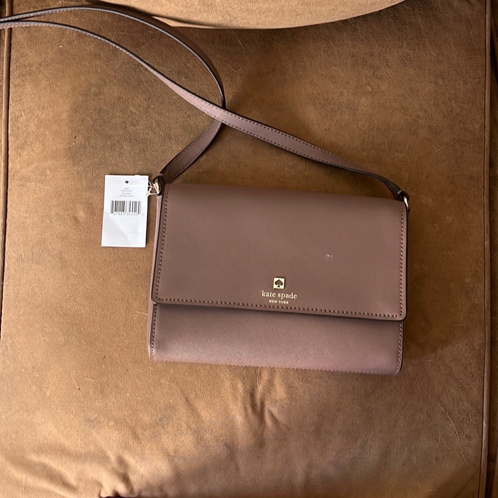New mauve crossbody from Kate spade with tags